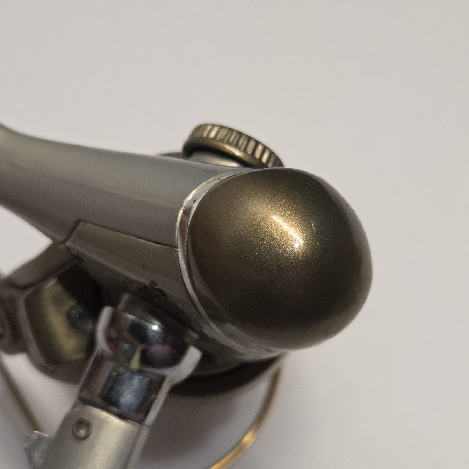 QUANTUM BILL DANCE SPINNING REEL DSS30 5 Bearing Fold Handle Wood Knob Zebco 3K