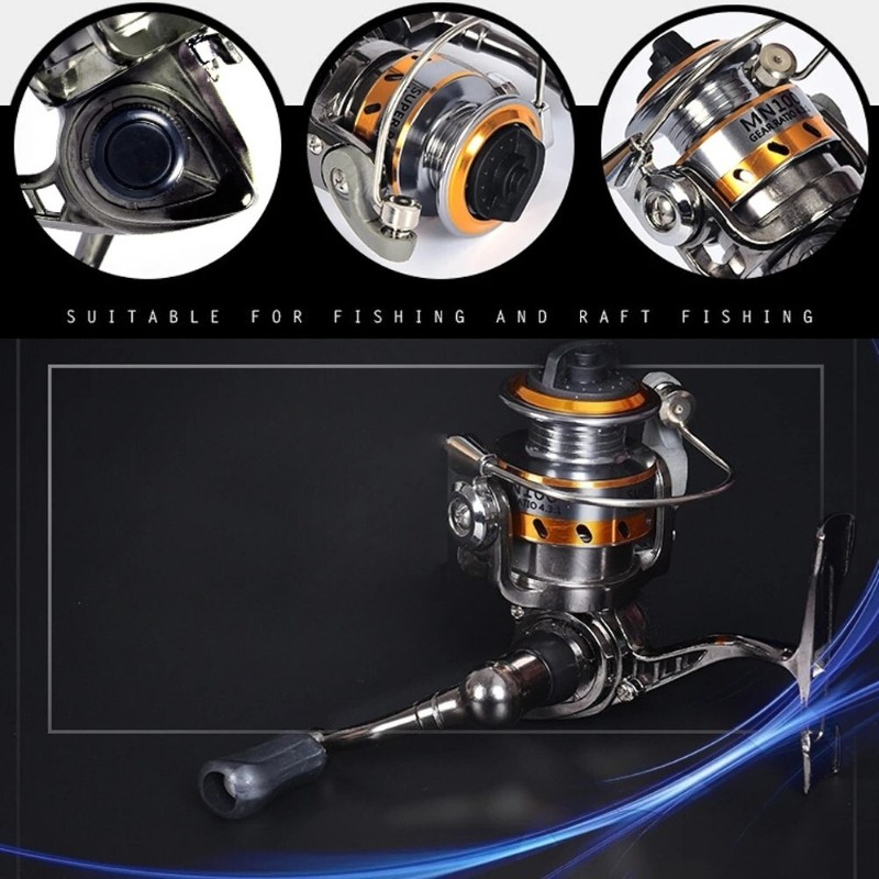 Full Metal Mini Small Spinning Reels Carp Raft Fishing Wheel Fish Gear 4:3:1