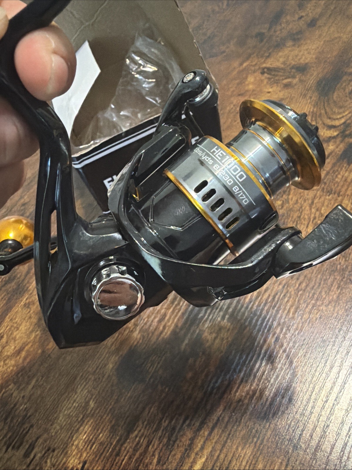 Fishing Reel, Spincast HE1000, 5.2:1 GR, 22lb Drag New w/ Open Box