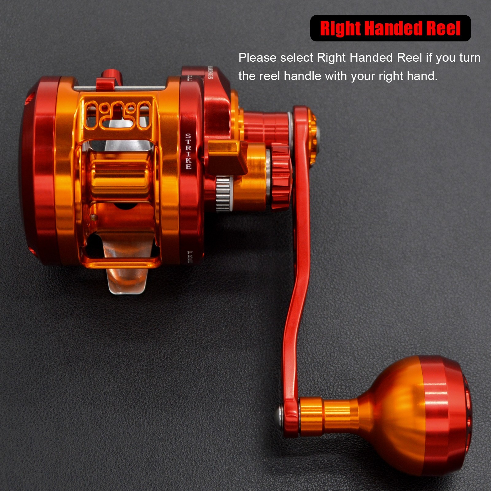 25 Size Conventional Level Wind Fishing Reel with Lever Drag 13+2 High Speed BBs