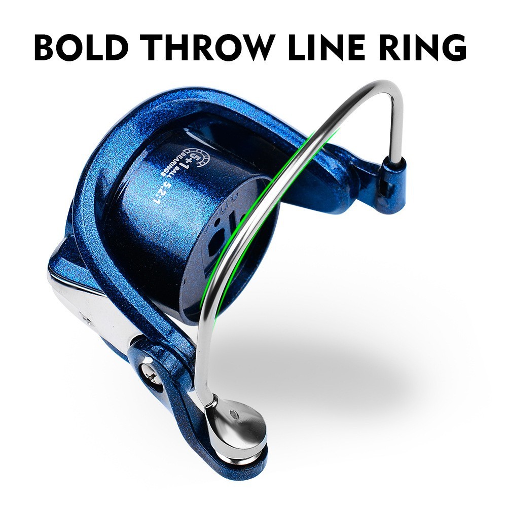 Fishing Wheel Spool Freshwater Spinning Reel 5+1BB 5-6KG Max Drag Plastic LC2000