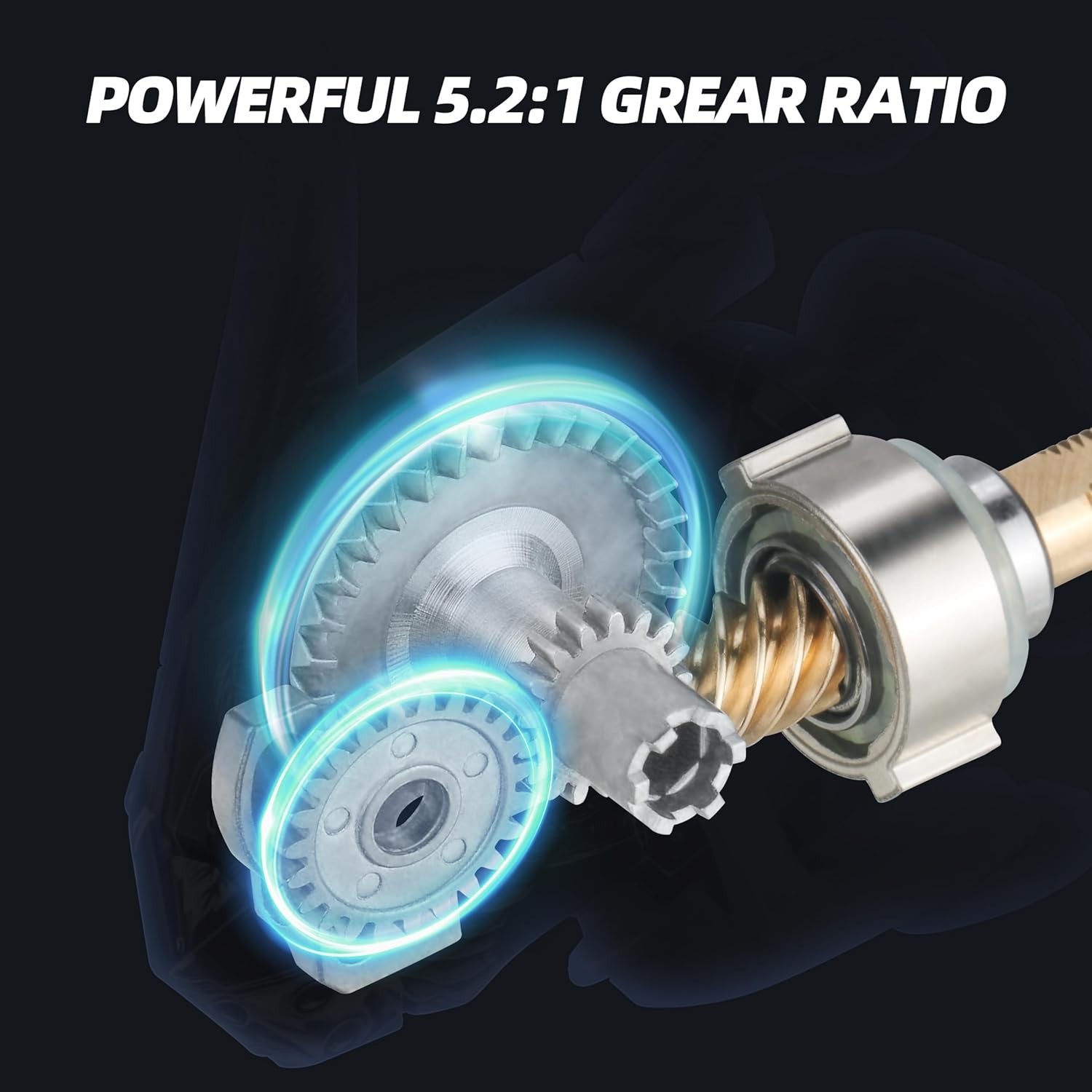 Lightweight MERCED II Spinning Reel, 5.2:1 Gear Ratio, Ideal for Fresh/Saltwater