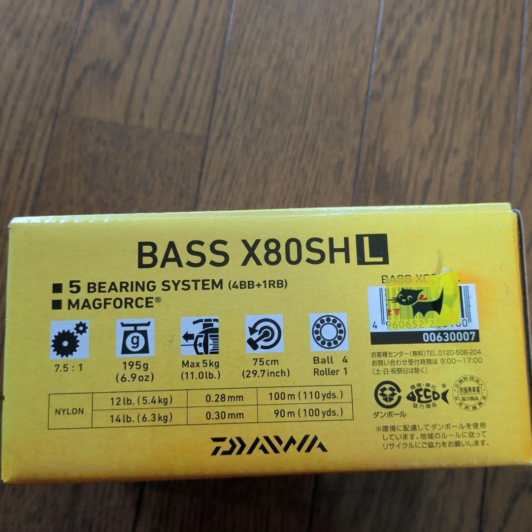 DAIWA BASS X80SHL Baitcasting Reel Used JDM Japan