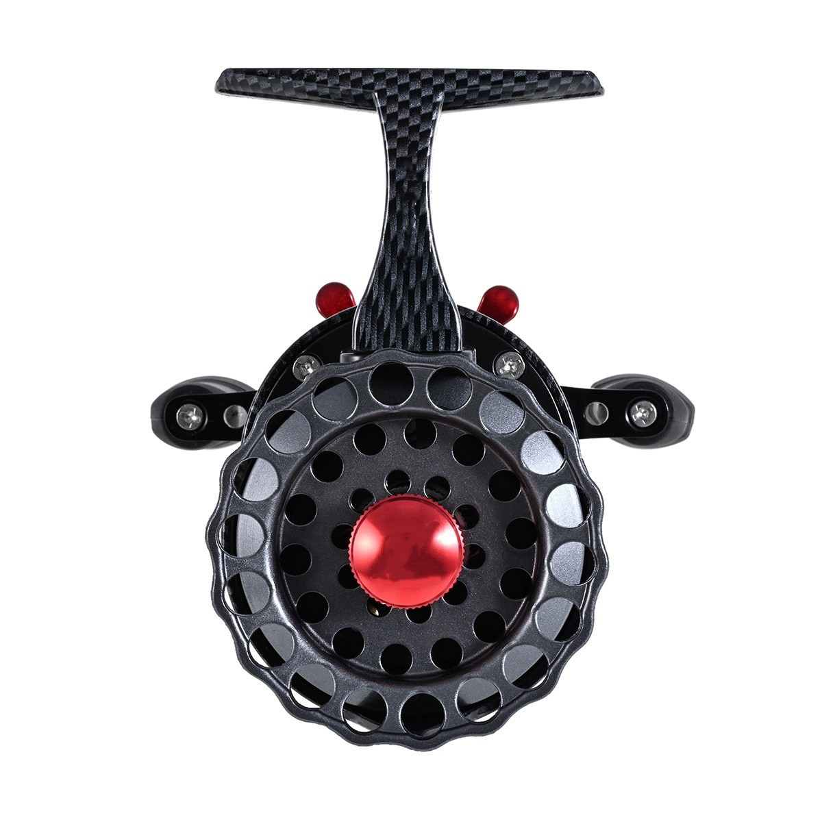 3.5:1 Gear Ratio 4+1BB Ice Fishing Reel Metal Inline Fishing Reel 8LB MAX Drag