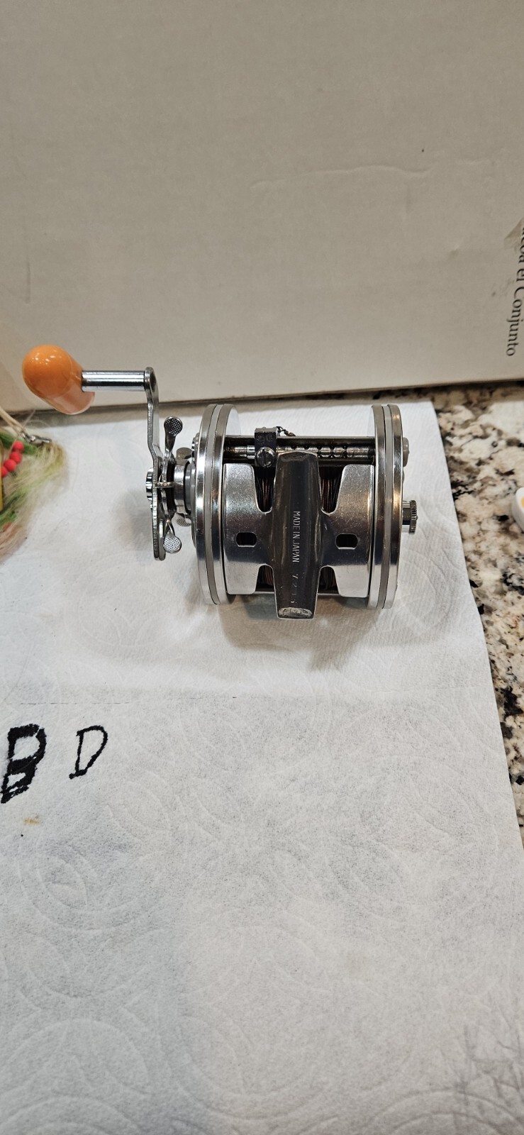 Vintage KENCOR Drum No. 130m 18-8 Stainless Steel Levelwind Re