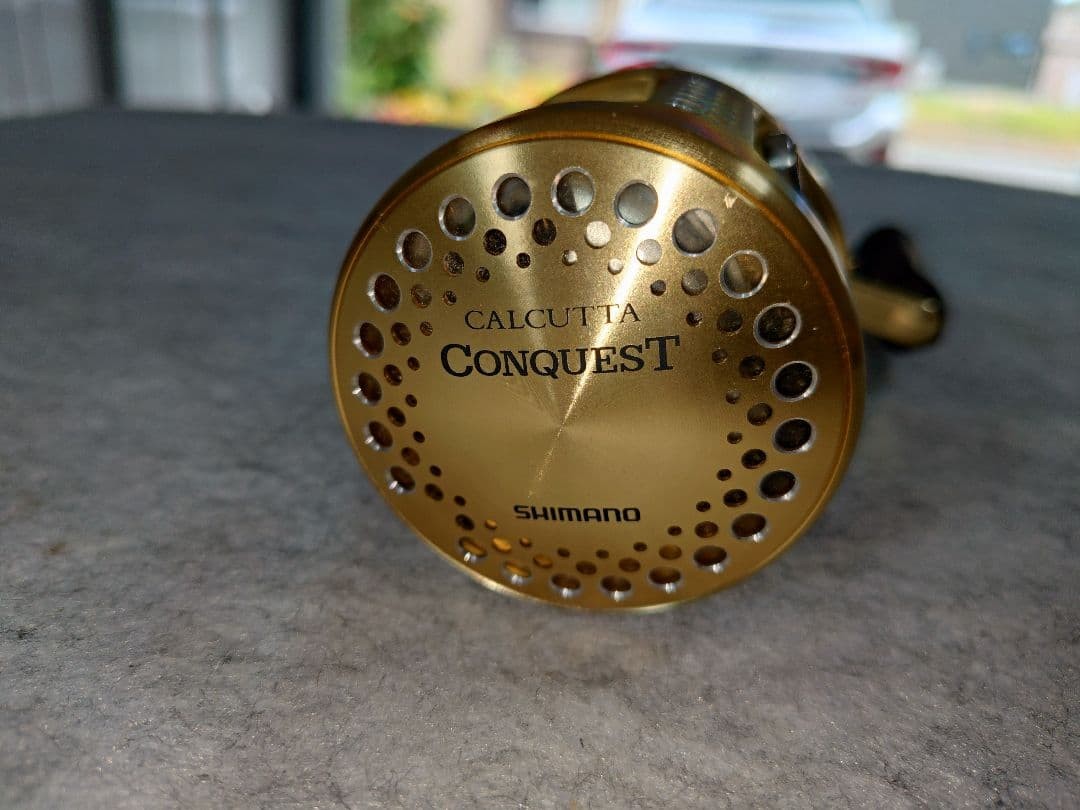 Shimano Calcutta Conquest 401 Baitcasting Fishing Reel PE Line Cover Included
