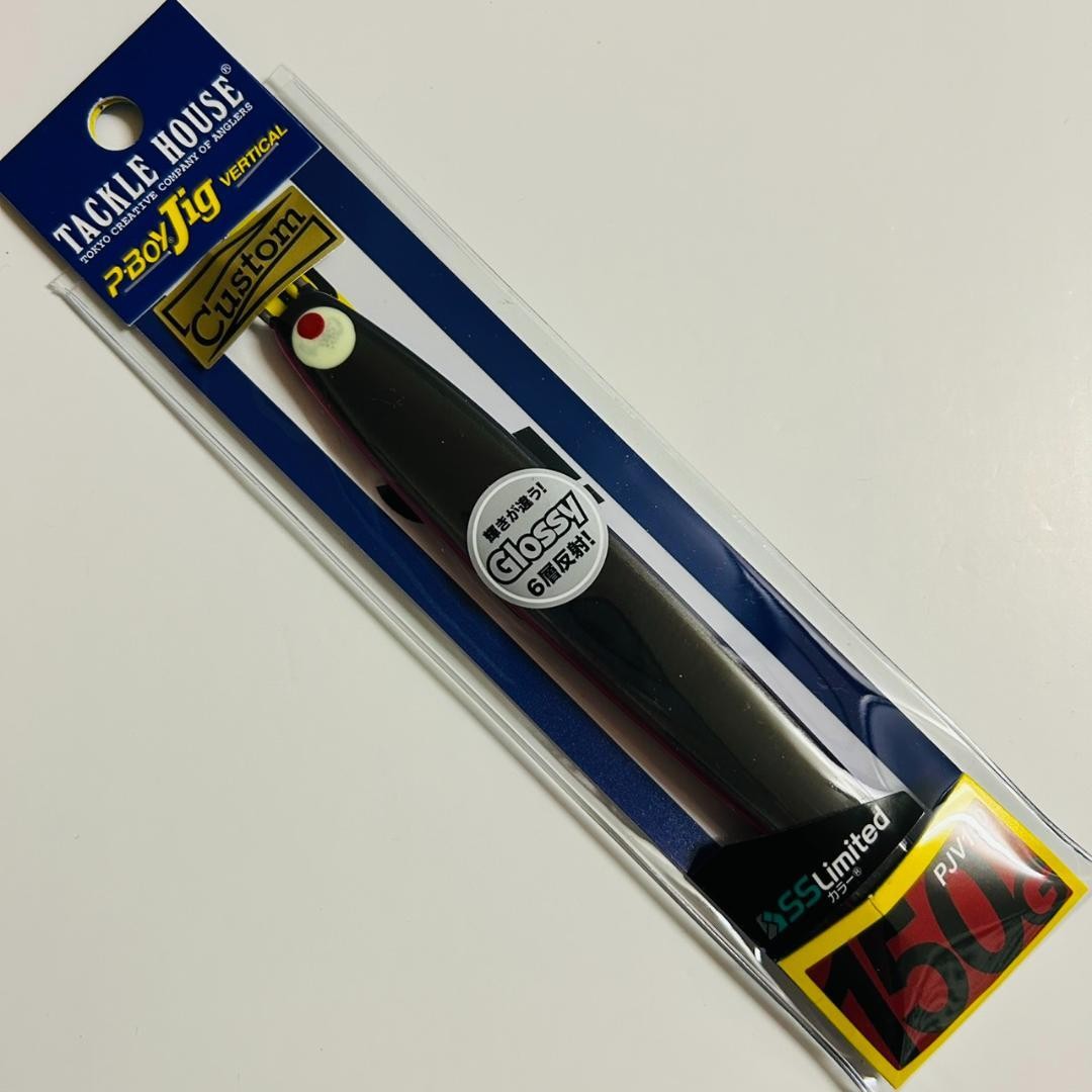 TACKLE HOUSE P-Boy Vertical Temptation Black 150g Sakuramasu metal jigs Fishing