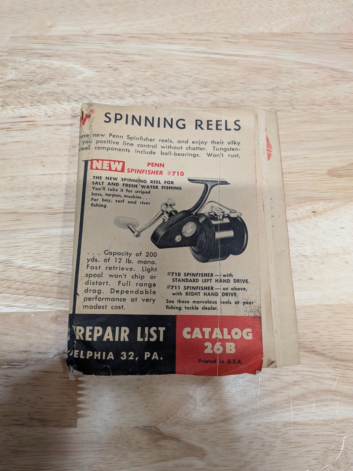 Vintage Penn Spinfisher 710 Spinning Reel w/ Original Box & Manual – Made USA