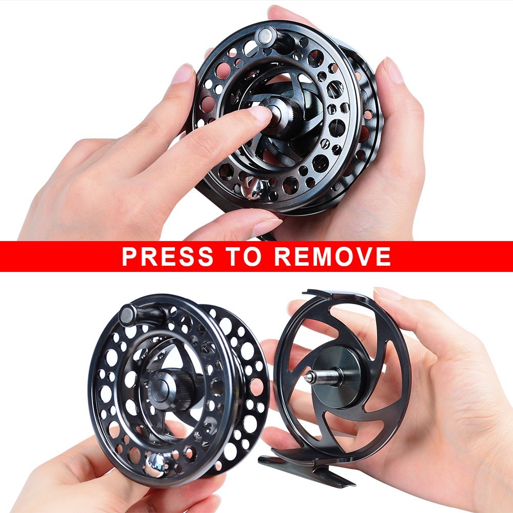 Fly Fishing Reel 5/7 7/9 9/10 WT 2+1BB Aluminum CNC Machine Fishing Fly Wheel R7