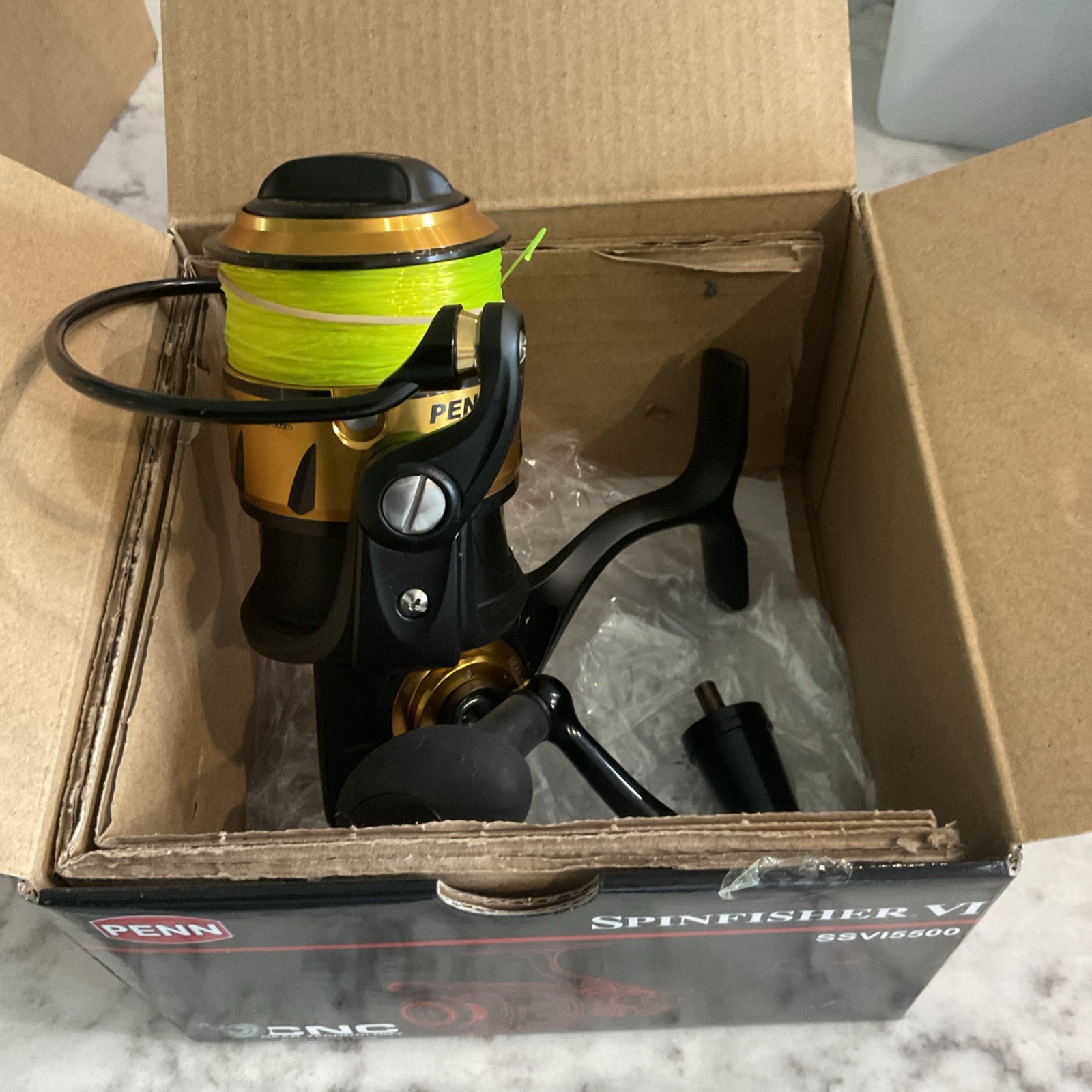 Penn Spinfisher SSVI5500 Spinning Fishing Reel – Black/Gold NEW