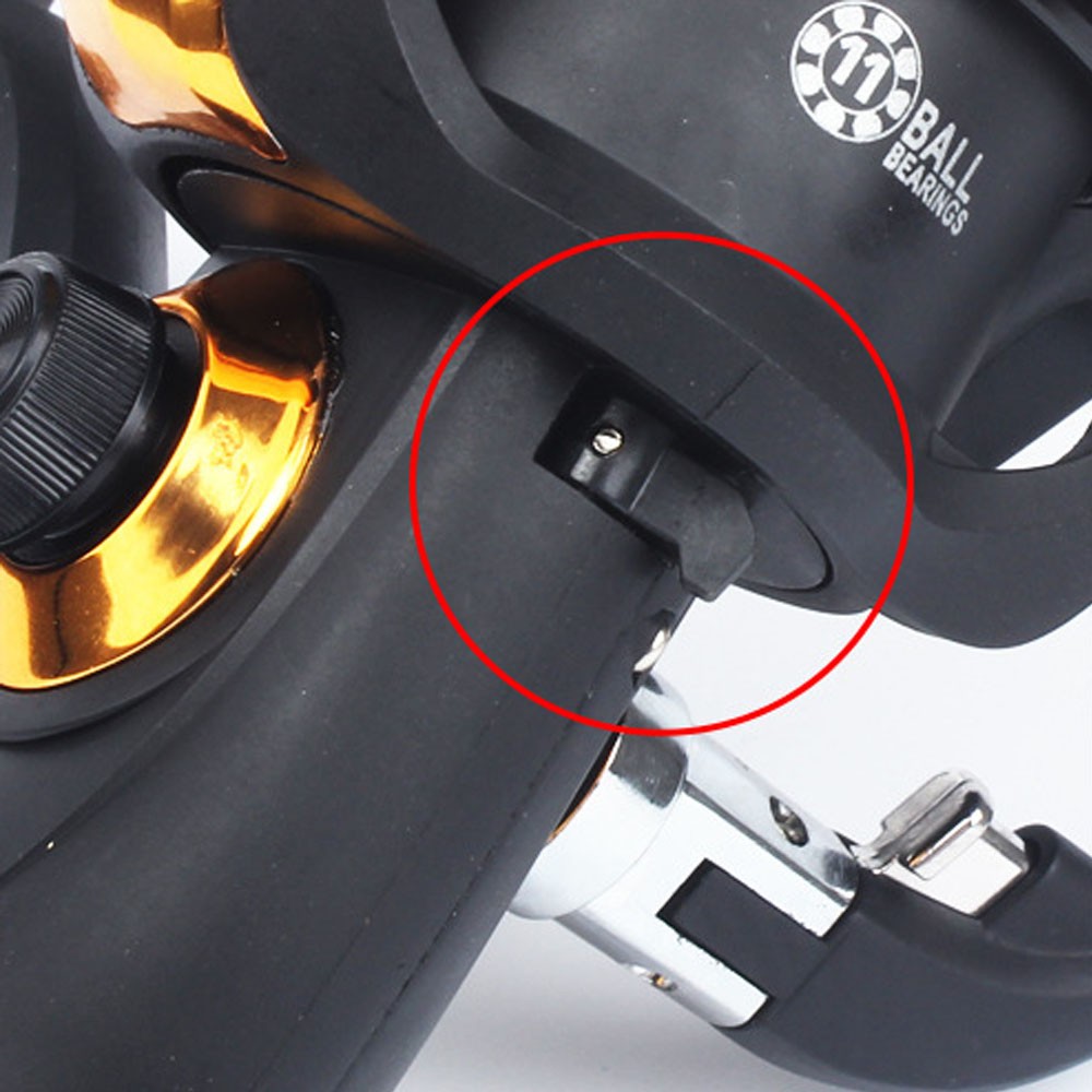 11BB Spinning Reel Fishing Reel Bait Runner Drag Heavy Duty Gear Ratio 5.2:1