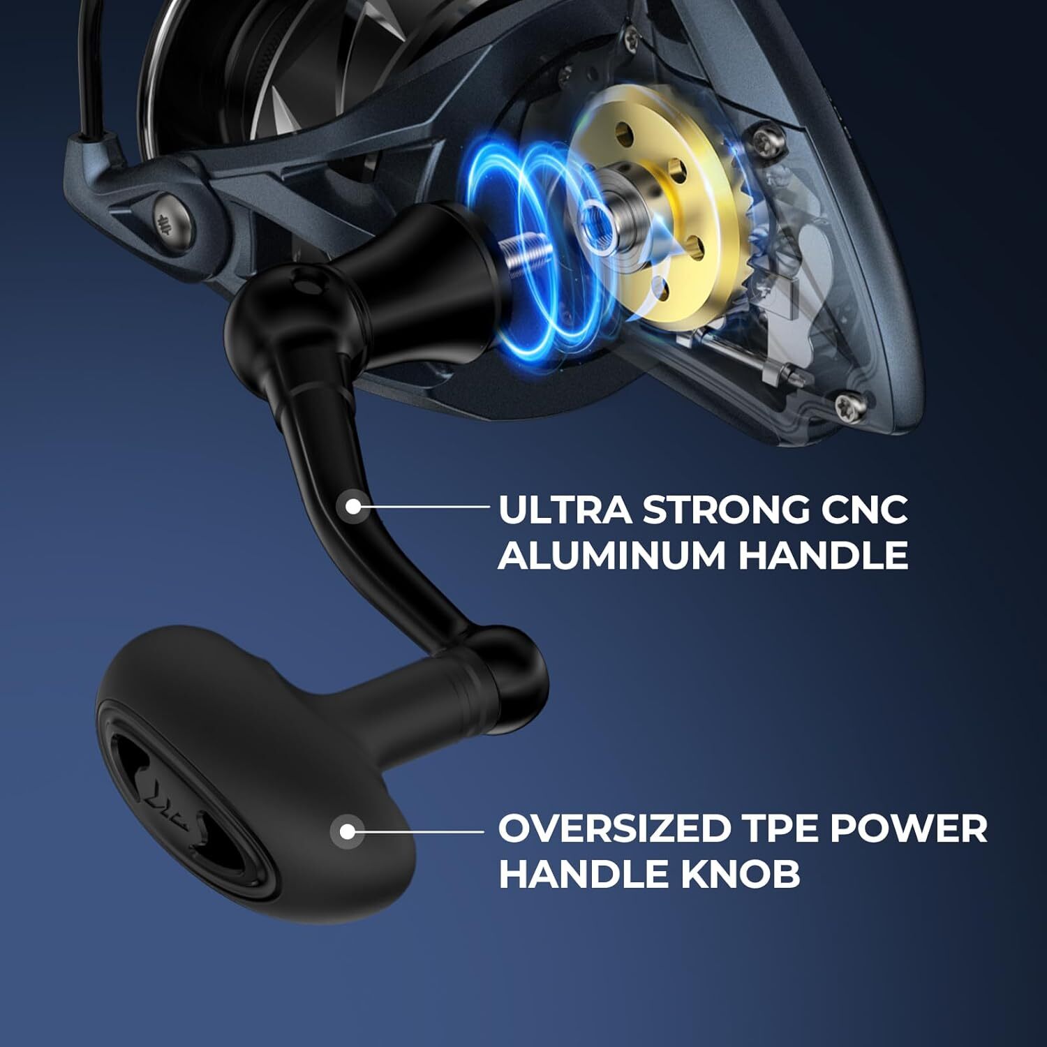 KastKing ReKon Saltwater Spinning Reel 55LB Max Drag NyliTech Body 5+1+1 Bearing