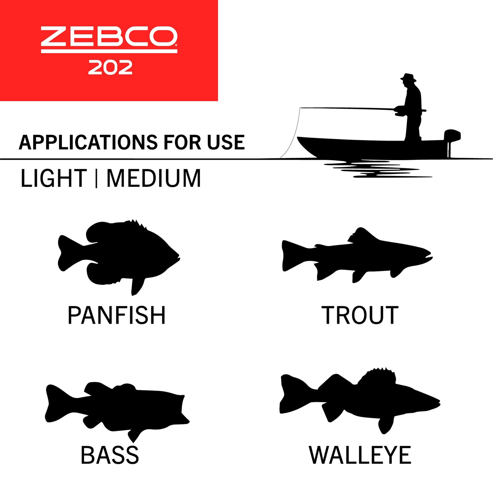 Zebco 202 Spincast Fishing Reel, Size 30 Right-Hand 30 Black