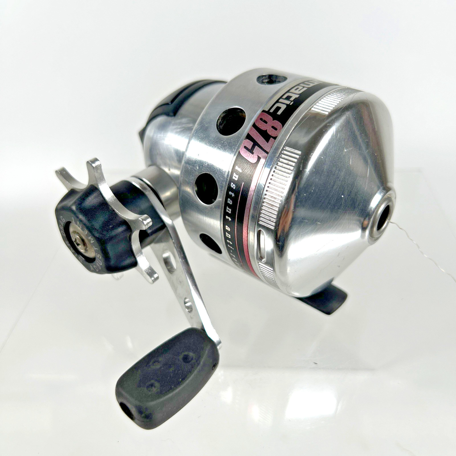 VTG Abu Garcia Abumatic 875 Spincast Reel instant anti-reverse Silver & Black