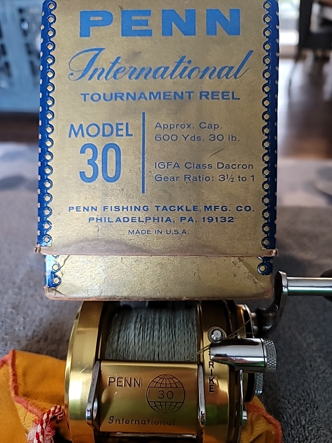 Vintage Penn International Tournament Reel Model 30 – in box