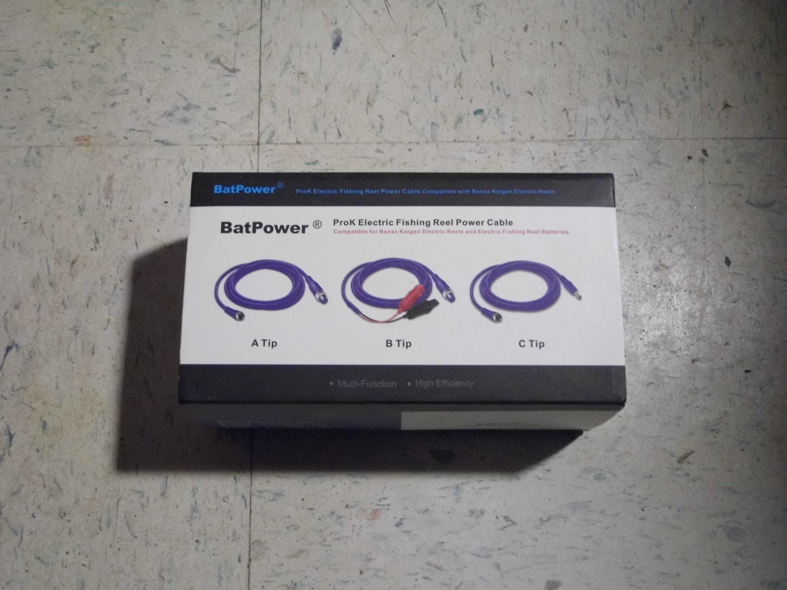 BatPower 18FT Power Cable For Banax Kaigen Electric Reel B Tip New Open Box