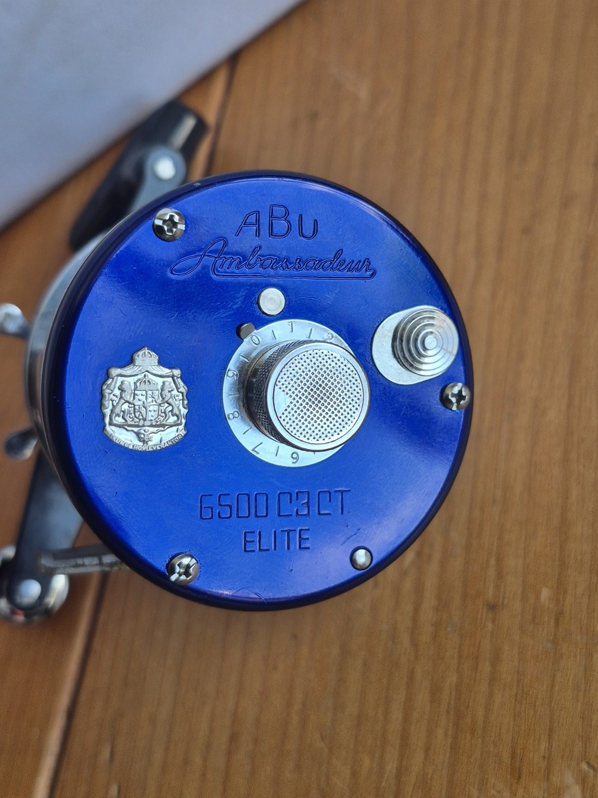 Abu Ambassadeur 6500 C3 CT Elite Blue Tournament Reel Swedish Made VGC