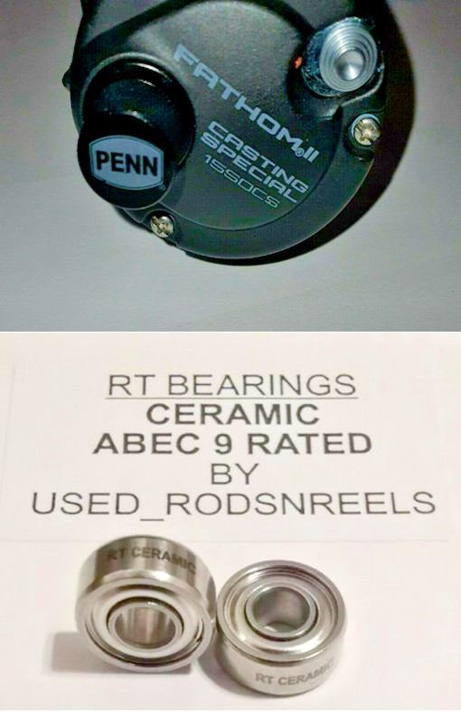PENN FATHOM HYBRID CERAMIC ABEC 9 BEARINGS for casting SPECIAL 15 *RT CERAMIC*