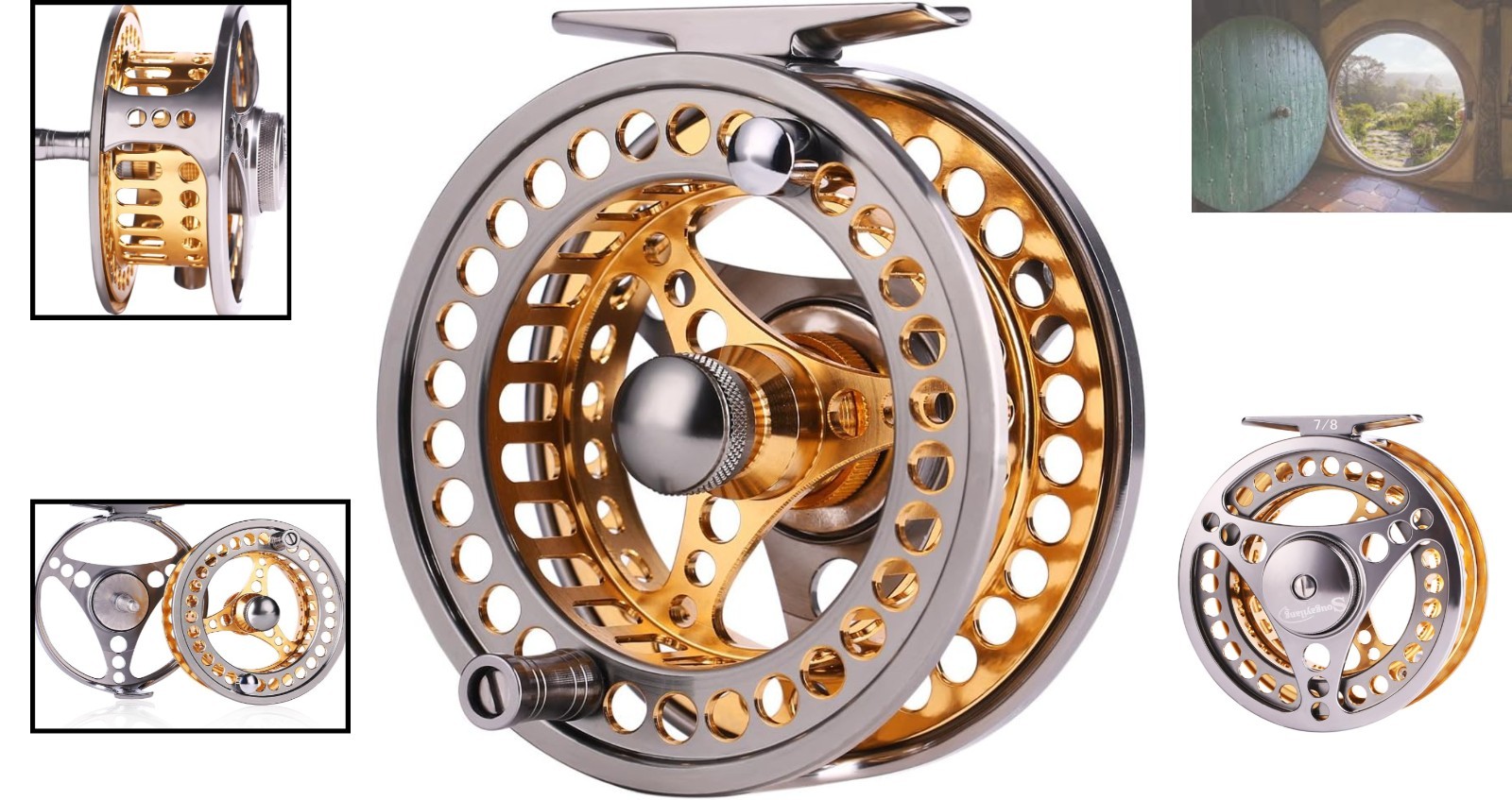Lightweight CNC-Machined Fly Reel – 2+1BB, Ideal for Trout and Salmon Fishing