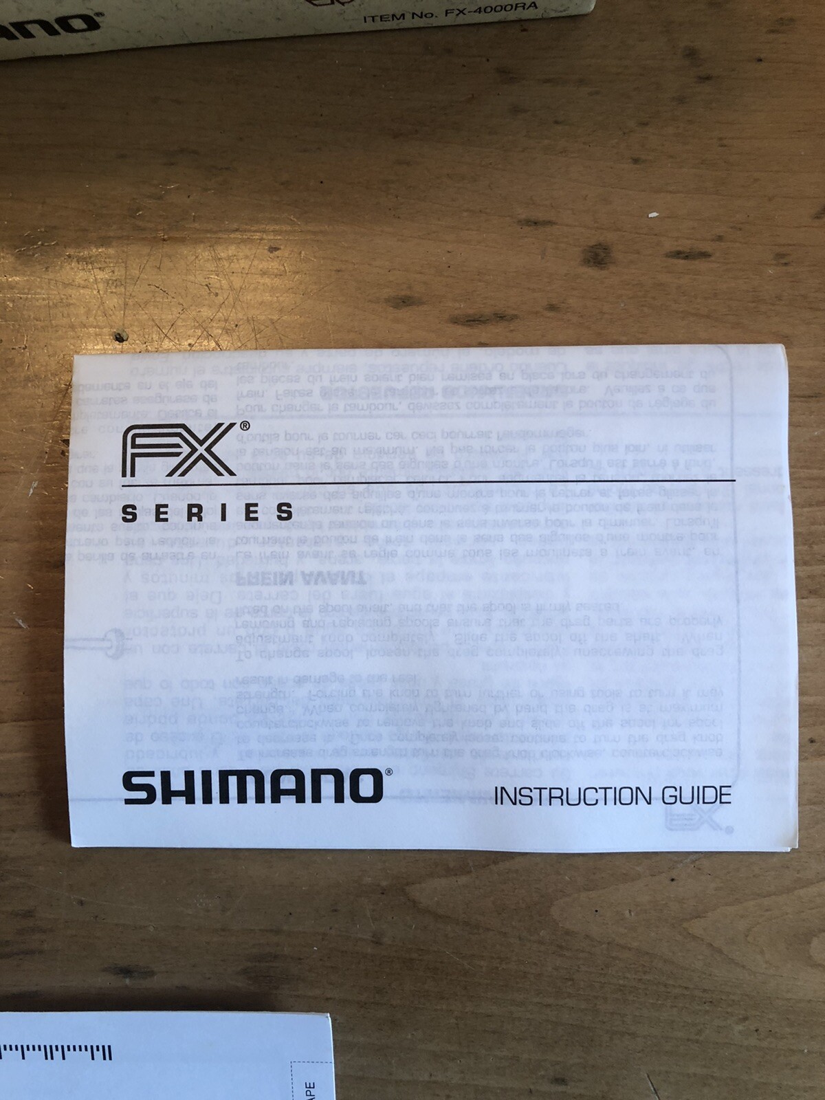 Shimano FX 4000RA Original Box and Papers, NO REEL