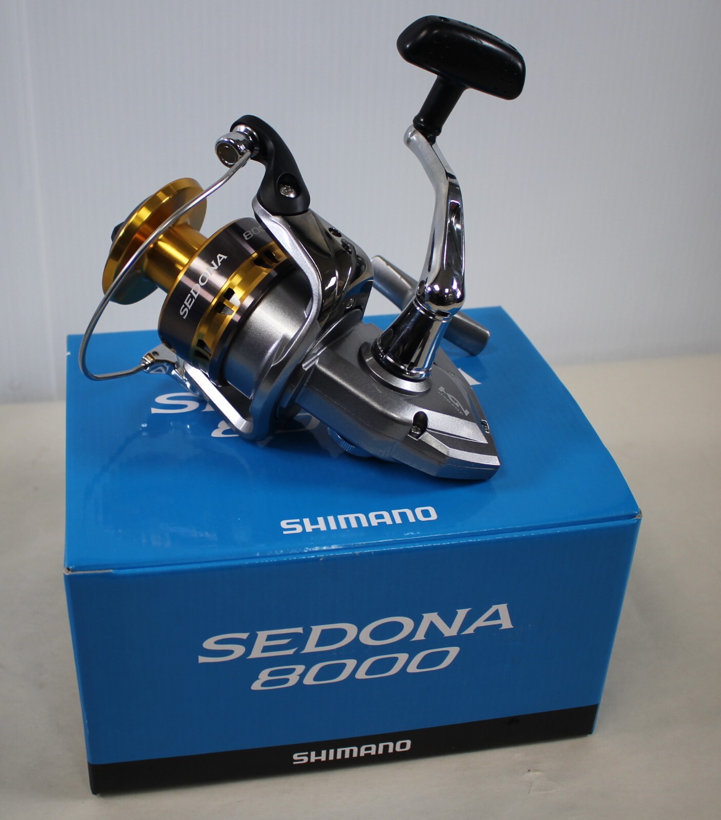 Shimano Sedona 8000 Spinning Reel Gold/Silver w/ Box – Highly Sought – US Seller