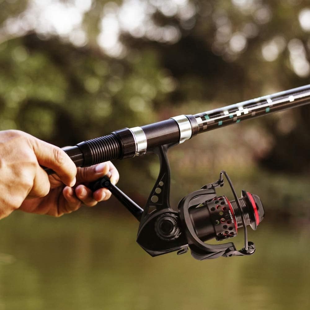 High-Performance Spinning Fishing Reel with Anti-Reverse & Braided Line Included