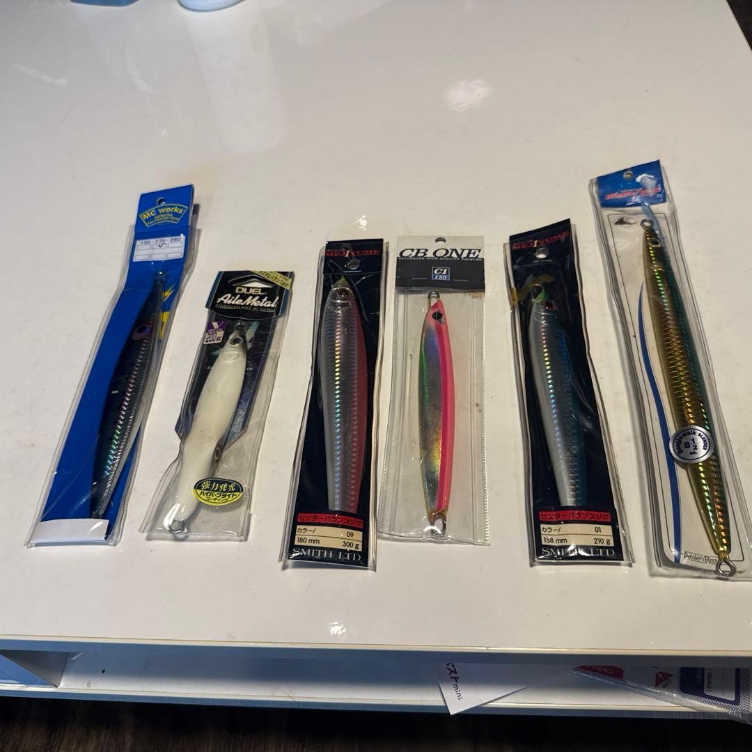 MC Works CB One Smith Duel Metal Jig Set of 6 Fishing Tackle Equipment Japan