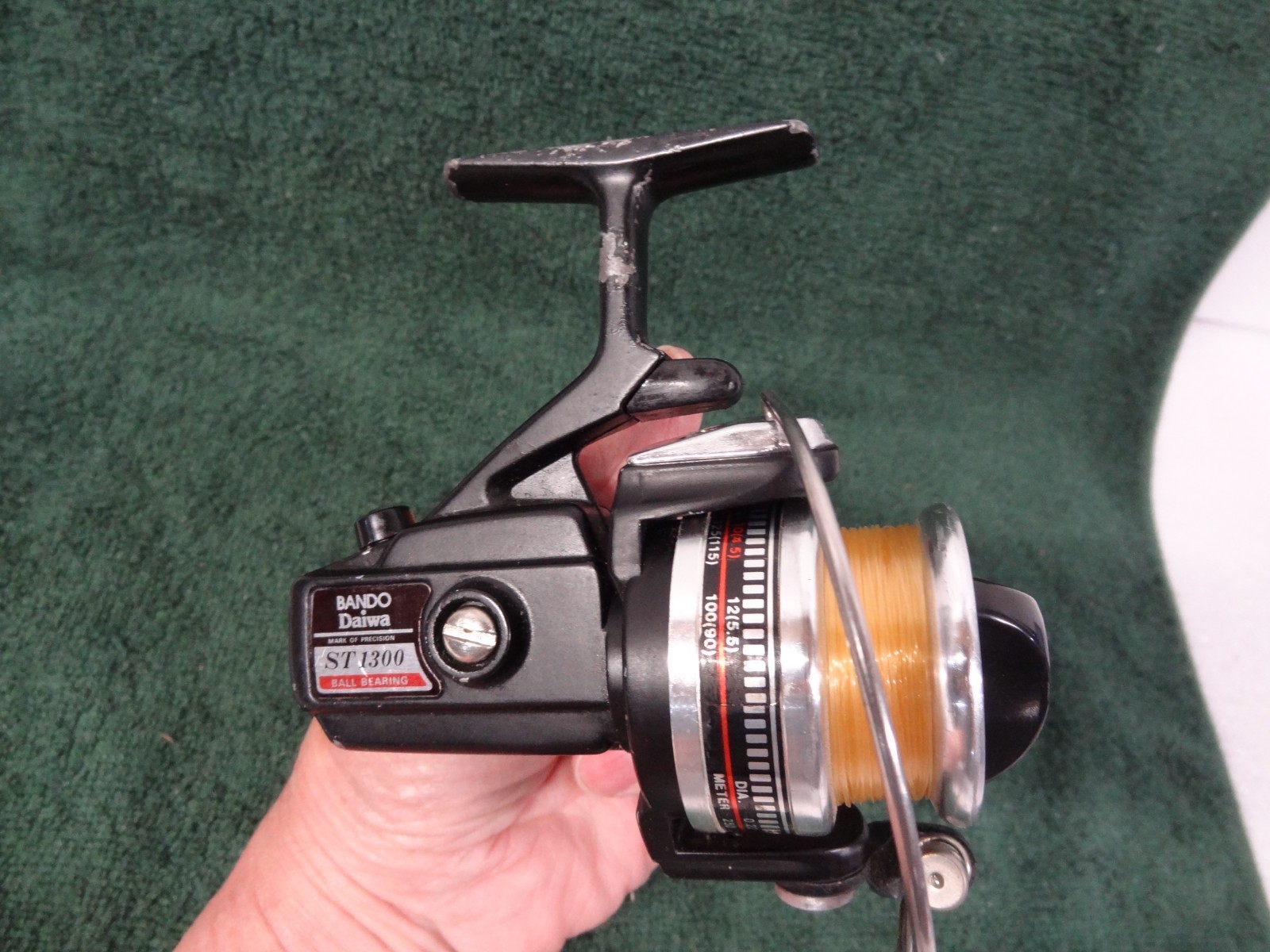 VINTAGE BANDO DAIWA ST1300 SPINNING FISHING REEL MARK OF PRECISION BALL BEARING