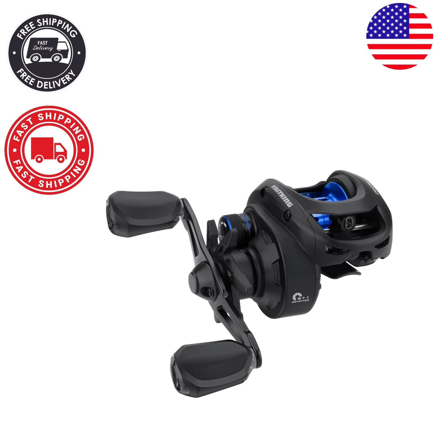 Centron Lite Baitcaster – Glass Fiber Nylon Frame, 5+1 Bearings, 7.1:1 Ratio