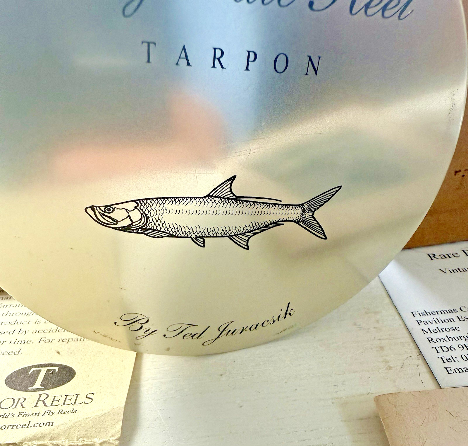 Tibor Billy Pate AR Tarpon Saltwater Fly Reel RHW with Line Case Box & Papers