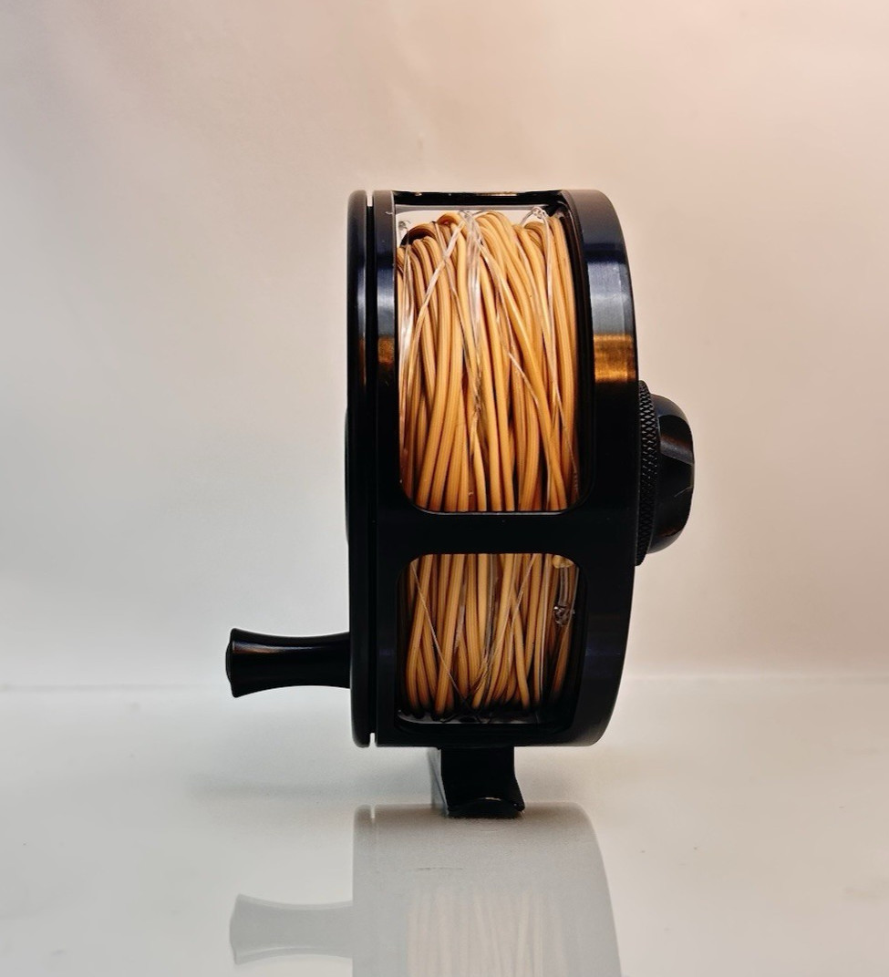Vintage Teton Tioga Number 10 (10wt) Fly Reel Made In USA Black