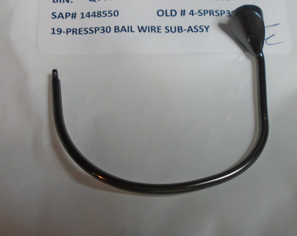 PFLUEGER NEW PARTS, bail wire assy, 1448550, FITS PRESSP30 F835