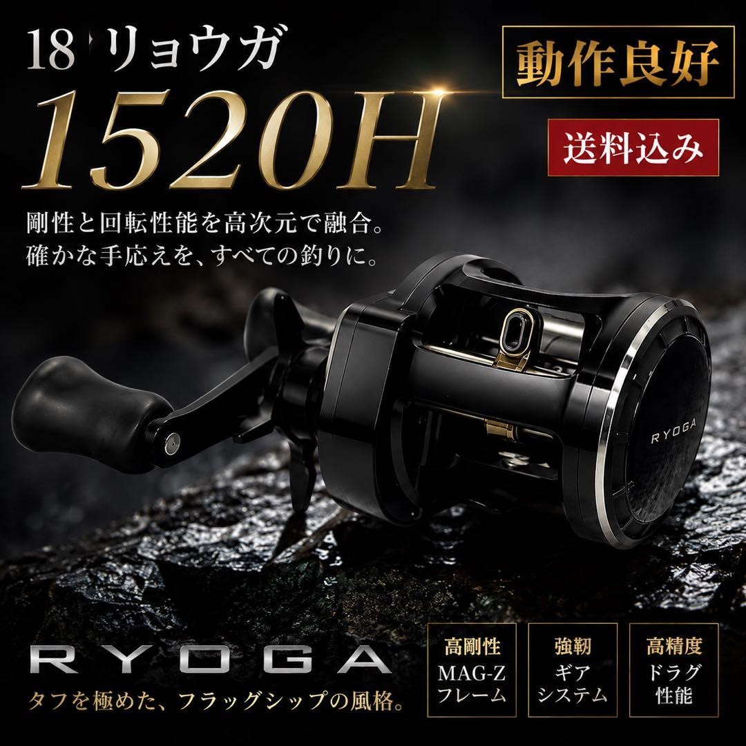 Daiwa 18 RYOGA 1520H Bait Reel Right Handle Used Fishing Tackle