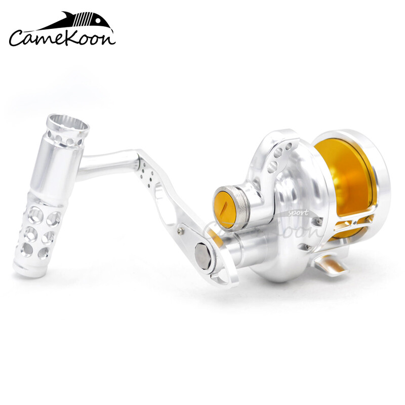 CAMEKOON Lever Drag Saltwater Fishing All Metal Powerful Big Game Offshore Reels