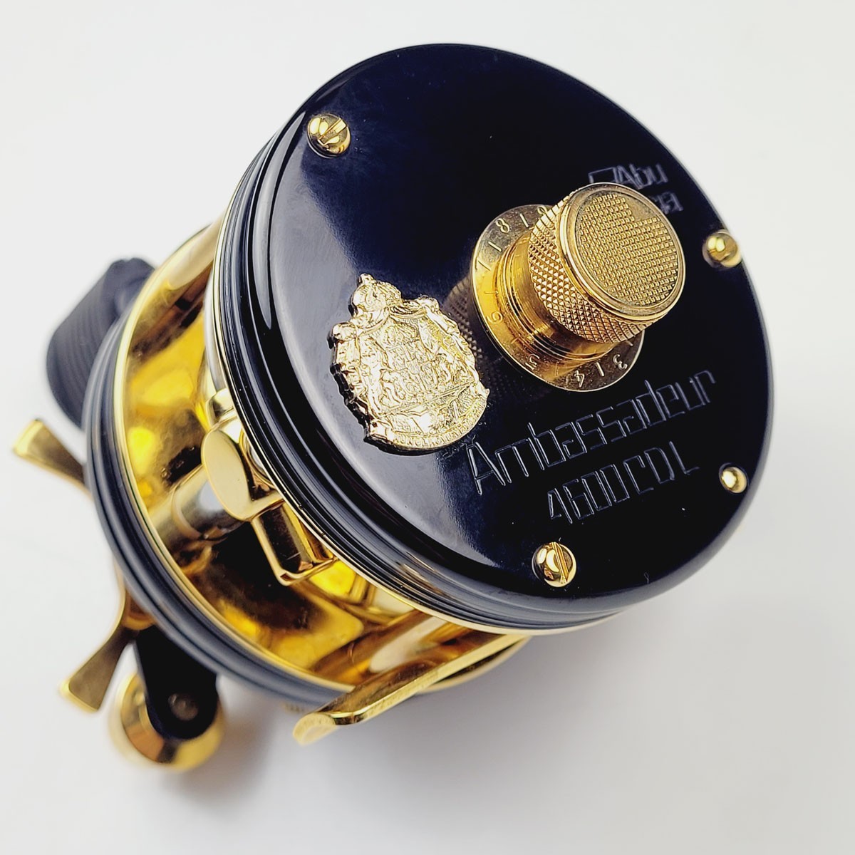 Abu Ambassadeur 4600 CDL Reel new no box 24kt gold plated