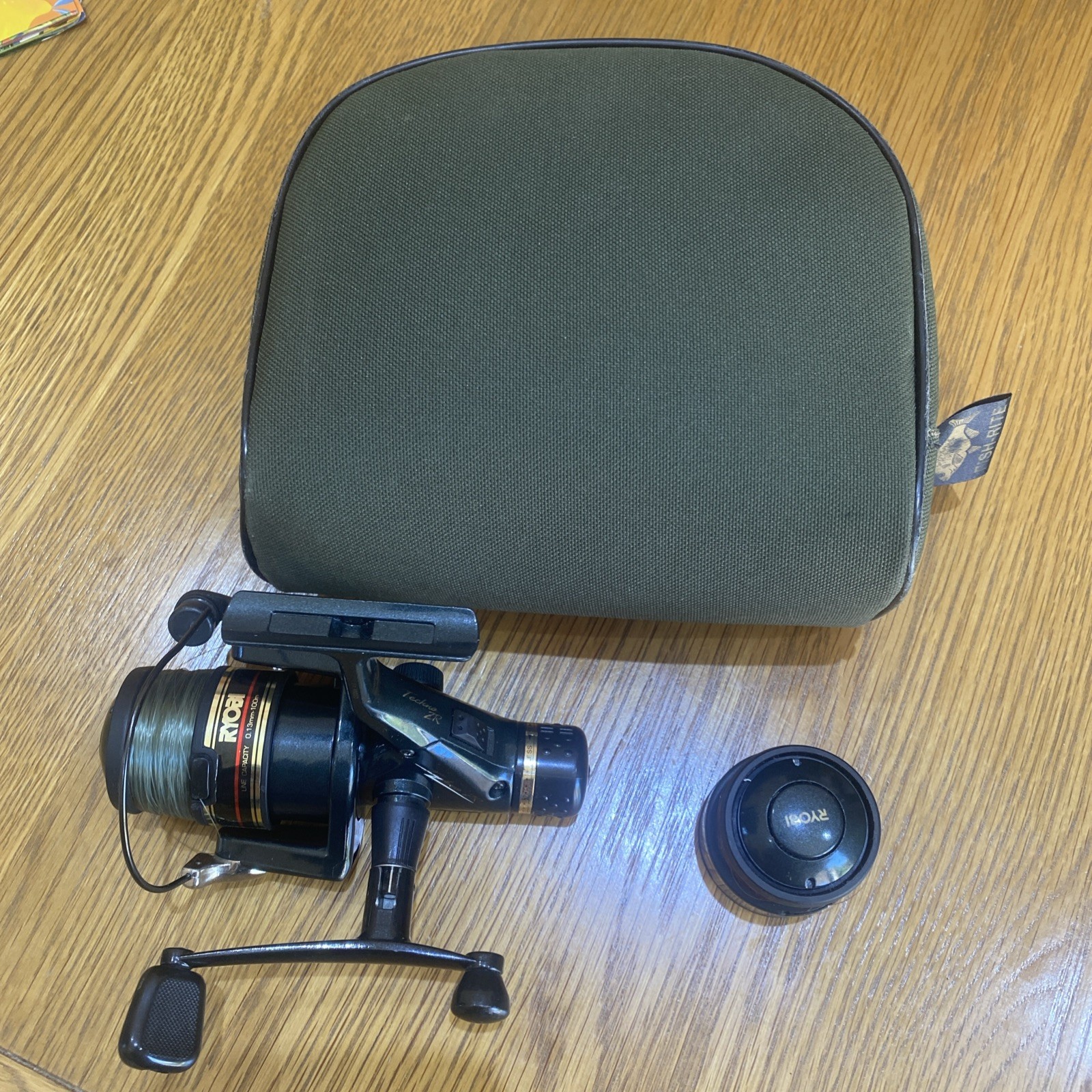 Ryobi Techno ZR 20 Fixed Spool Fishing Reel With Spare Spool and case!
