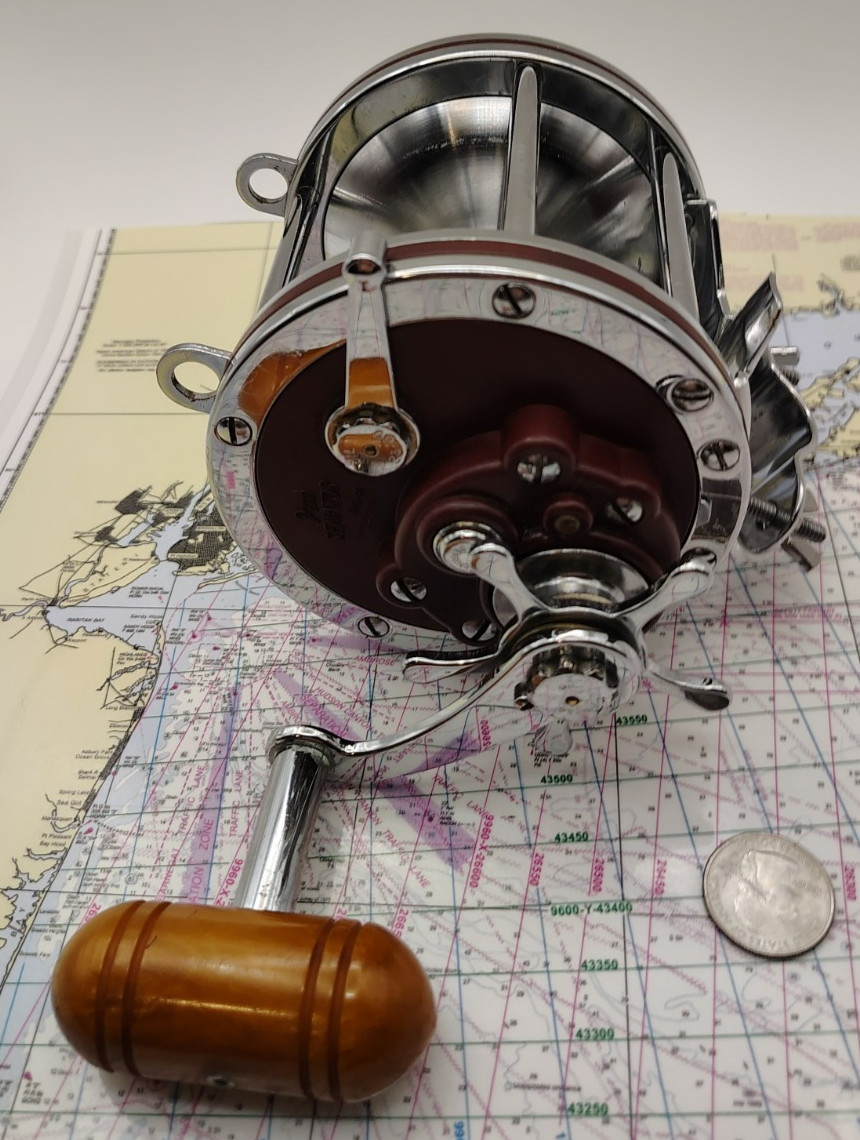 PENN 114-H SENATOR 6/0 CONVENTIONAL FISHING REEL MADE IN USA CHROME IS SHINING