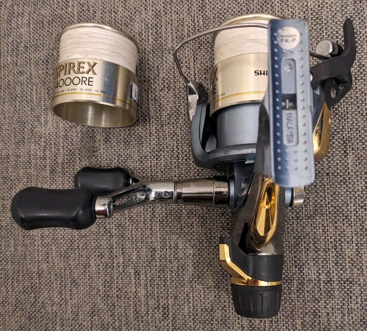 Shimano Spirex 4000 RE – Rear Drag Spinning Reel, QuickFire+ Spare Spool Nice