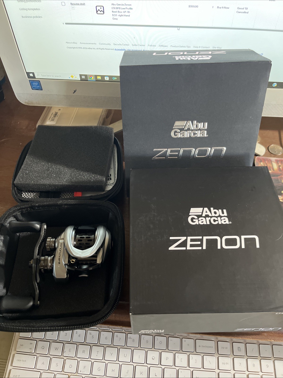 Abu Garcia Zenon LTX BF8 Low Profile Reel-Box- LP- 10-8.3:1 -right Hand Gray
