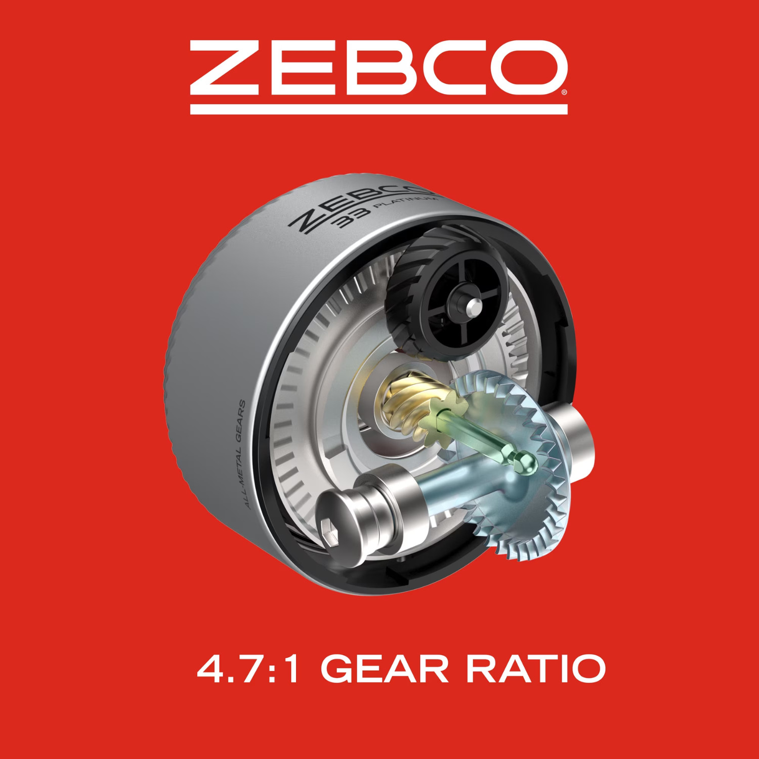 Zebco 33 Platinum Spincast Fishing Reel Pre-Spooled Size 30
