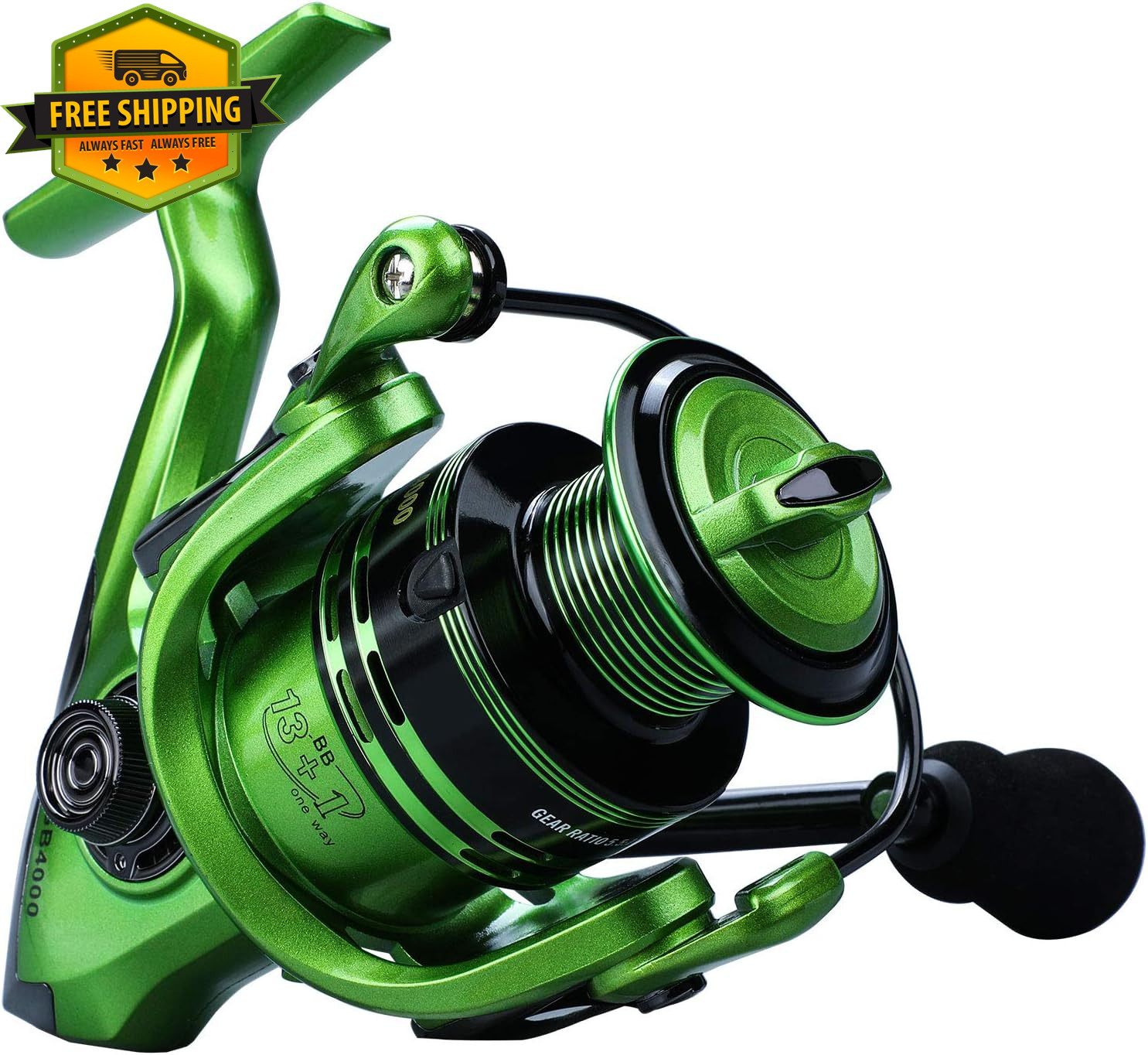 3000 Spinning Fishing Reel 13+1BB Ultra Smooth Lightweight Fresh Saltwater Reel