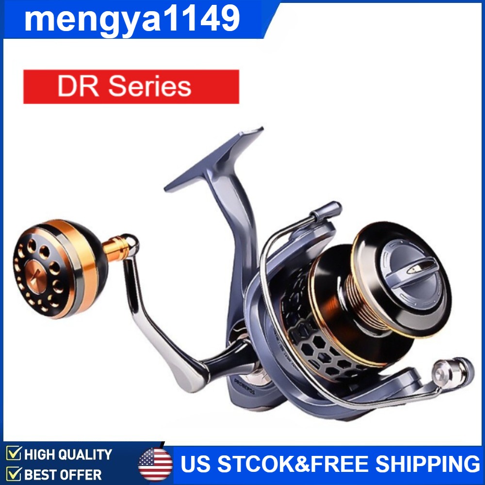 High Speed Spinning Fishing Reel 5.2:1 Max Drag 46LB Saltwater FreshWater
