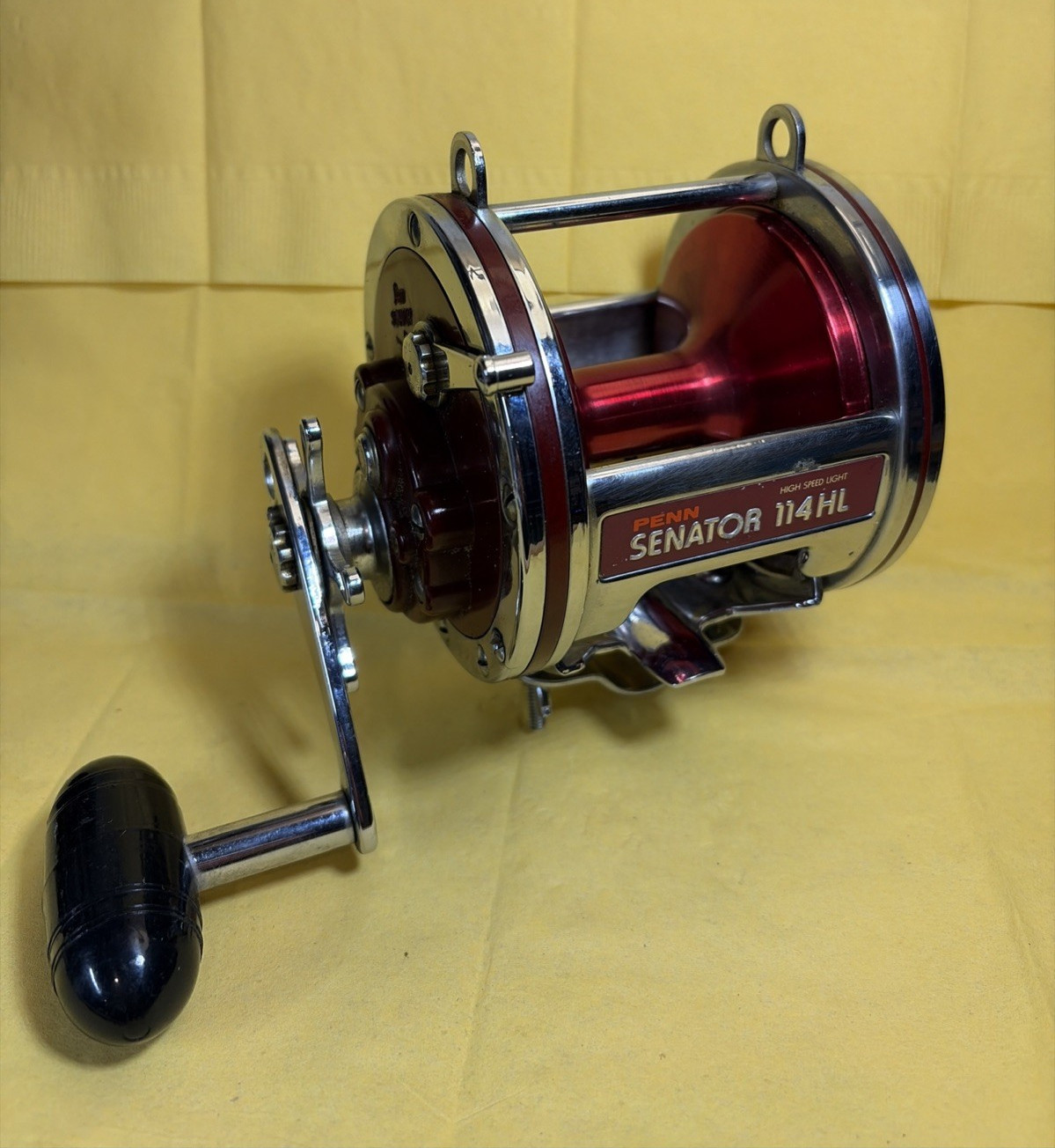 50th Anniversary Red Spool Penn Senator 6/0 114H Fishing Reel Very Nice!!!!!