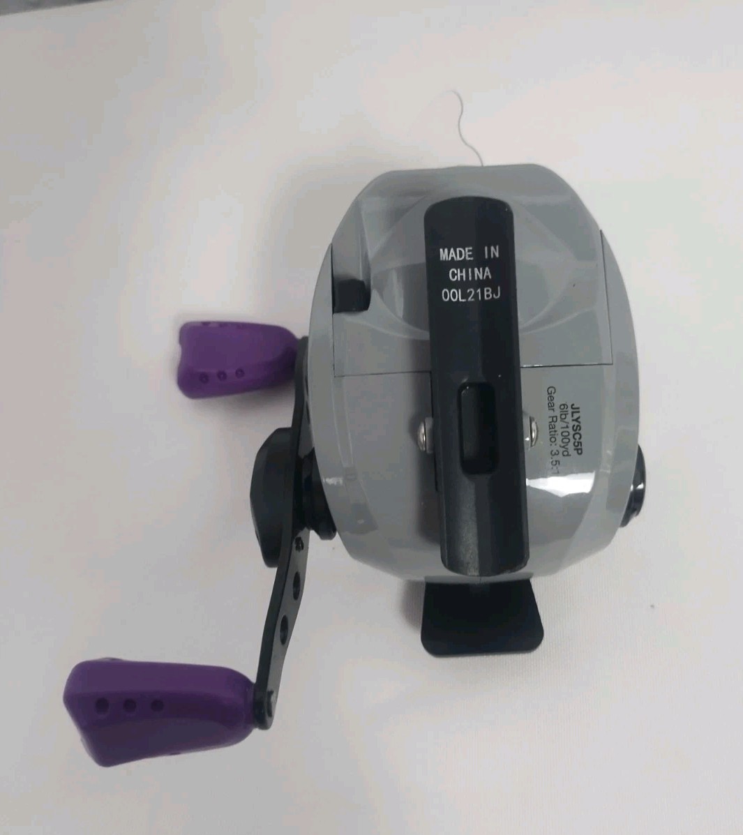 Shakespeare Agility Jellyfish Spinning Reel, Spincast, Push button Reel, Purple