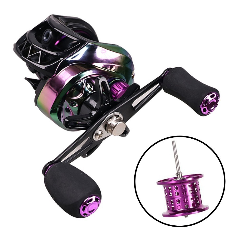 Colorful Baitcasting Reel 7 21 Gear Ratio Lightweight with 8kg Braking