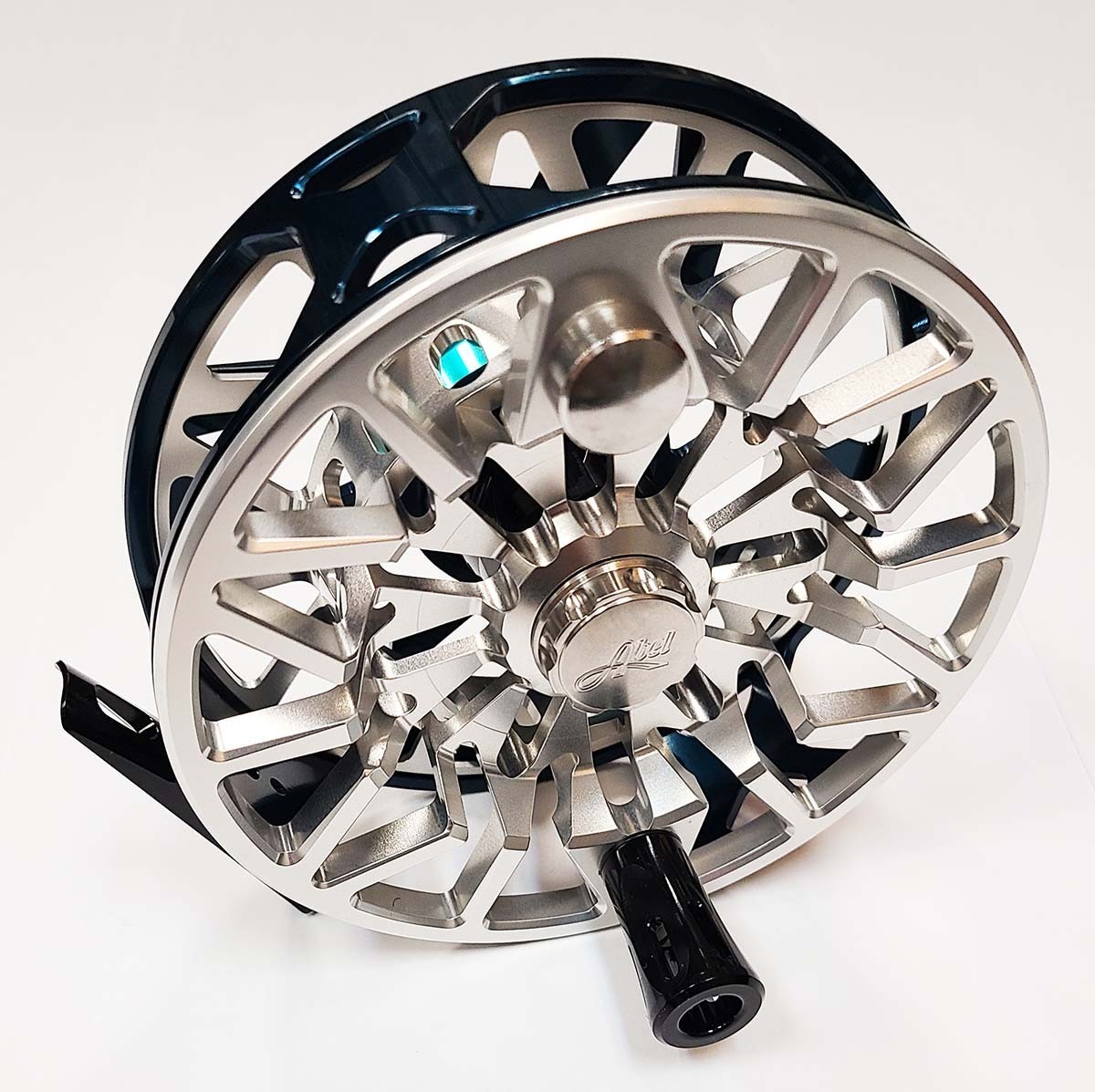 NEW ABEL SDX 9/11 FLY REEL IN DEEP BLUE & PLATINUM + ROOSTERFISH KNOB – IN STOCK