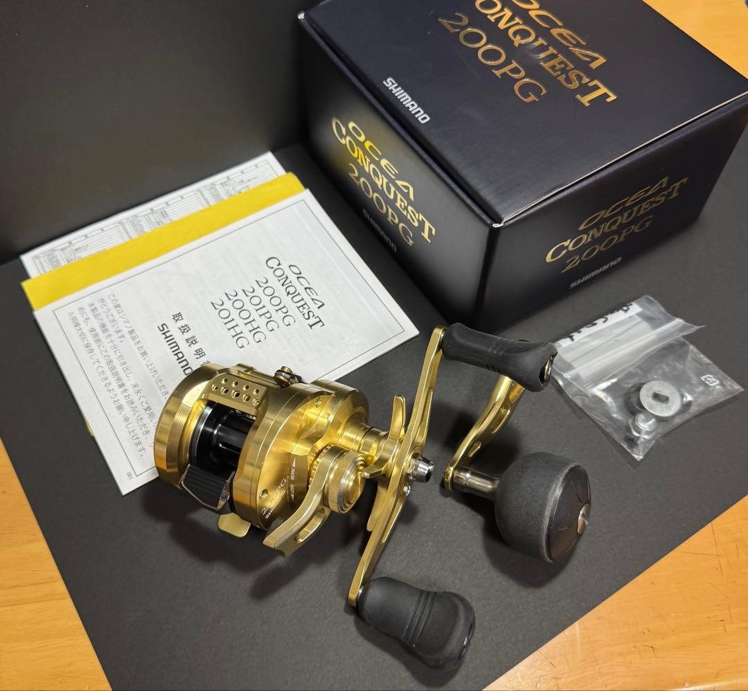 Shimano 23 Ocea Conquest 200PG Fishing Reel Smooth Operation Custom Handle