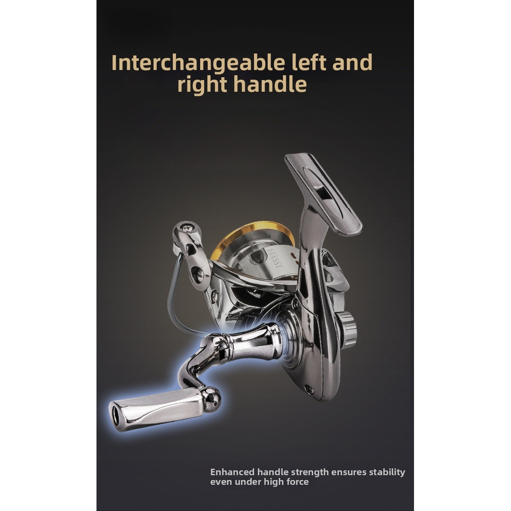 Zinc Alloy Baitcaster with Stainless Guides Brass Shaft and Electroplate