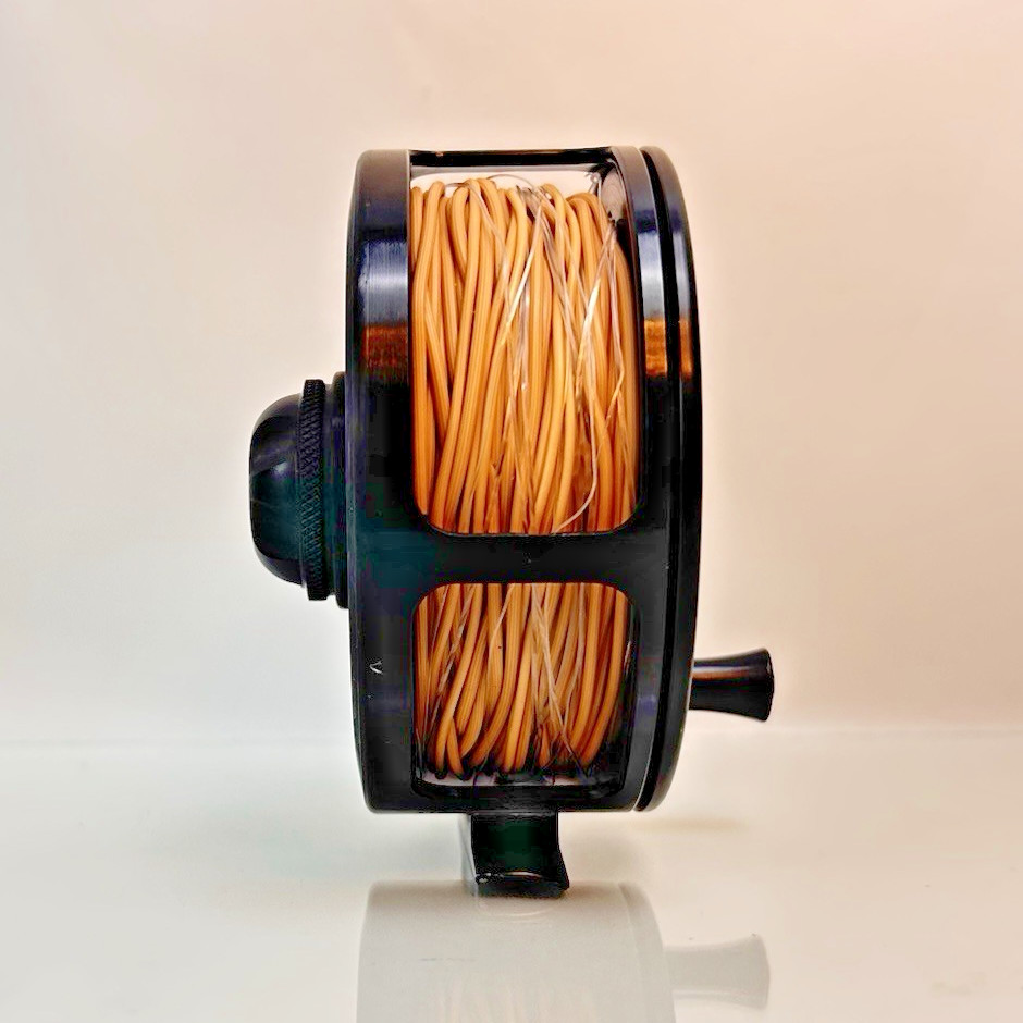 Vintage Teton Tioga Number 10 (10wt) Fly Reel Made In USA Black