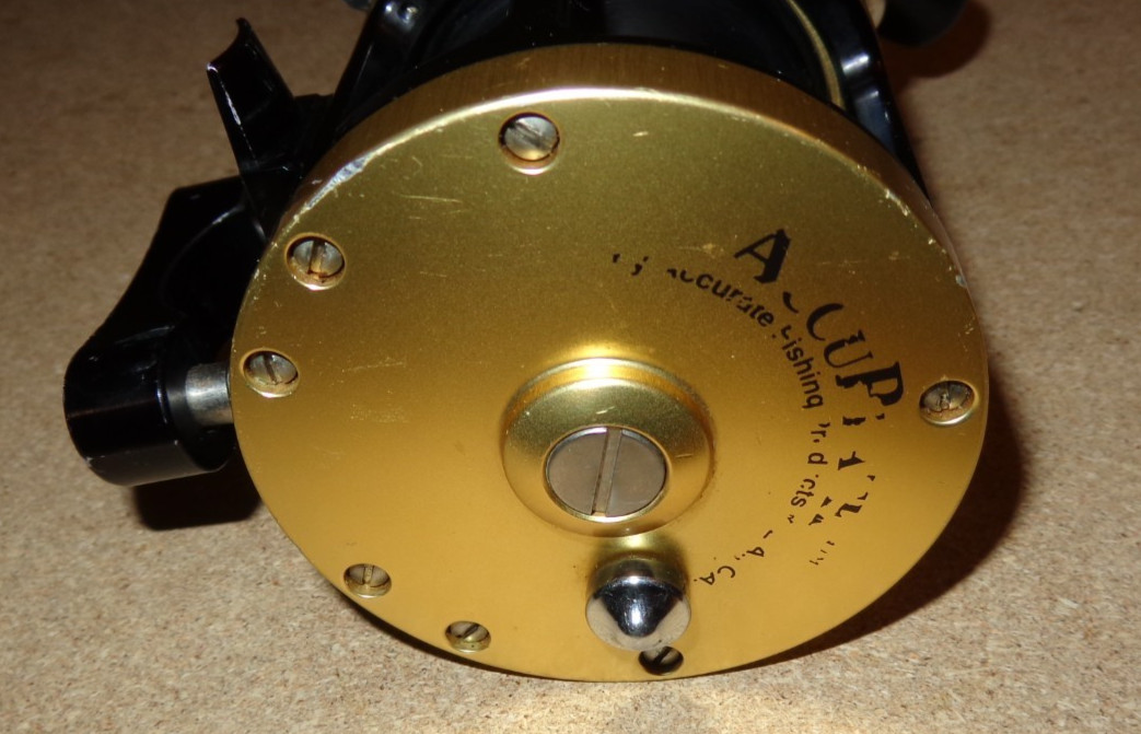 Penn Senator 3/0 Reel With Black Accurate AccuFrame Gold AccuPlates Conversion